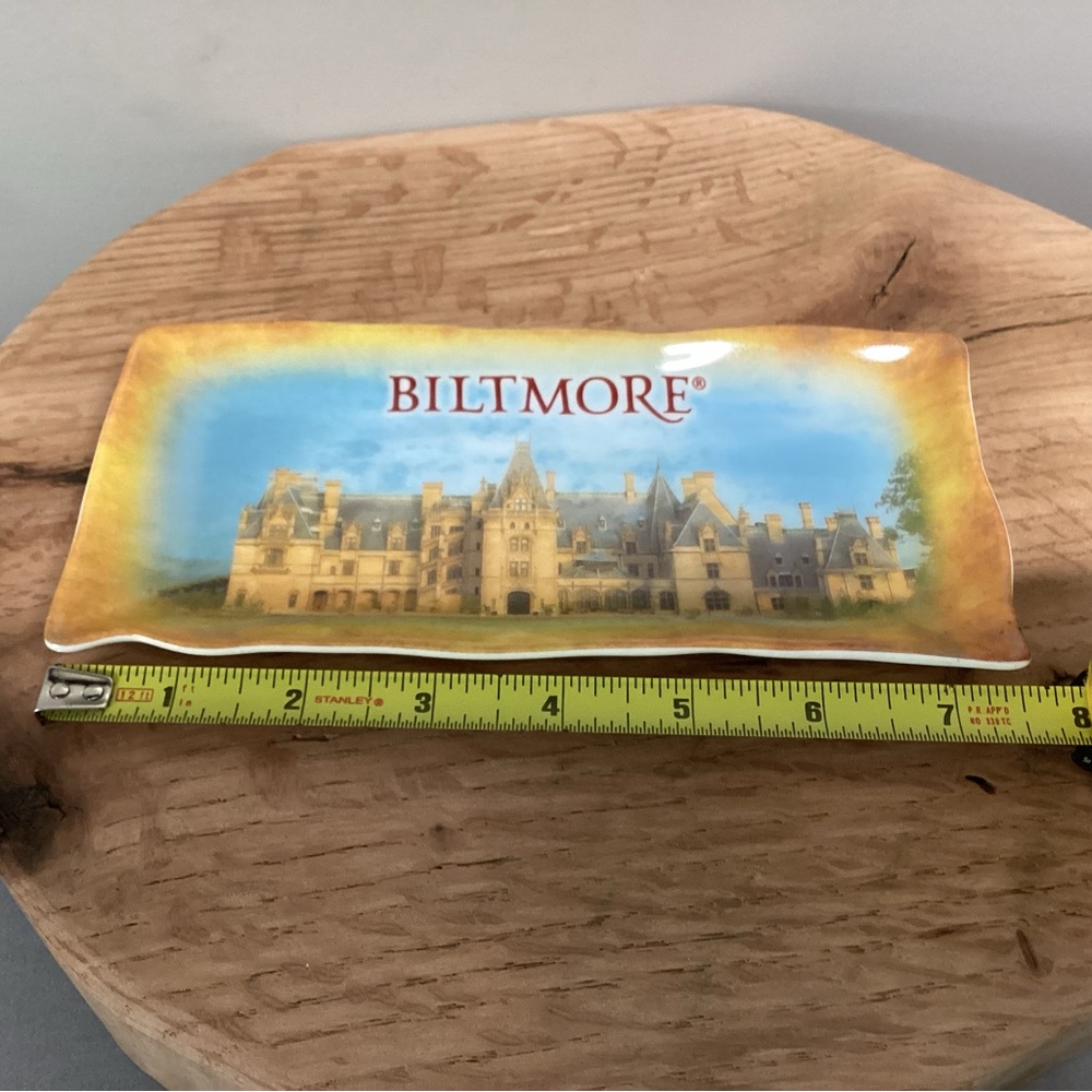 🟡 Biltmore Ceramic Crafted Souvenir Trey - Trinket Dish - Ashtray - Like New - Picture 5 of 8